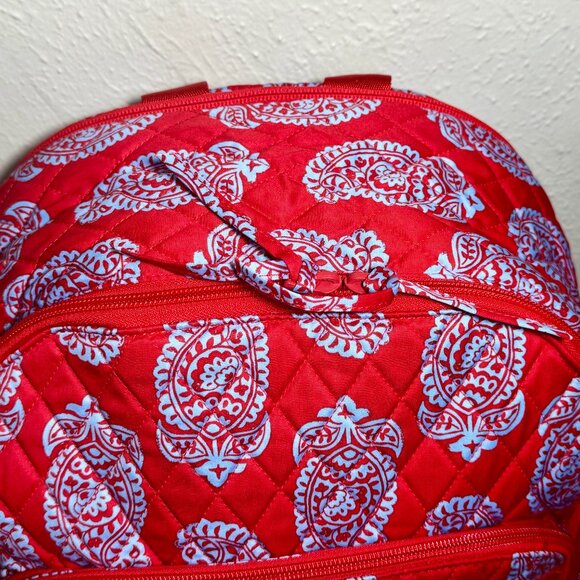 Vera Bradley Bancroft Backpack in Iconic Paisley Goji Berry Red NWT main image 12
